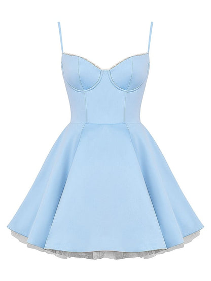 Cinderella Blue Tulle Mini Dress