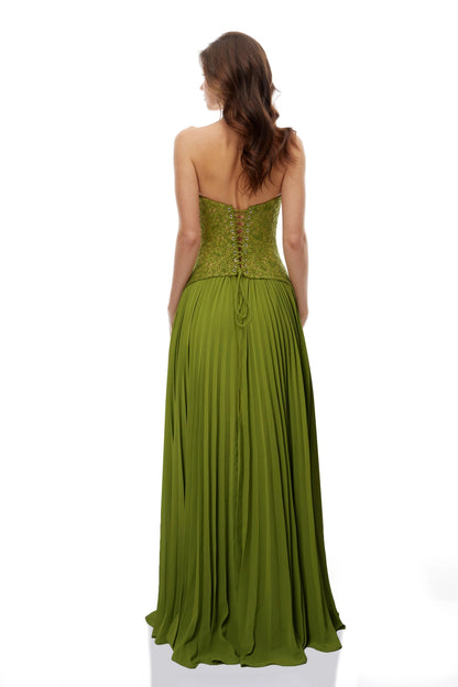 Emerald Corset Gown