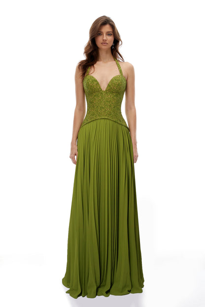 Emerald Corset Gown